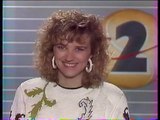 Antenne 2 - 2 Juin 1989 - Teaser, speakerine (Valérie Maurice), fermeture antenne
