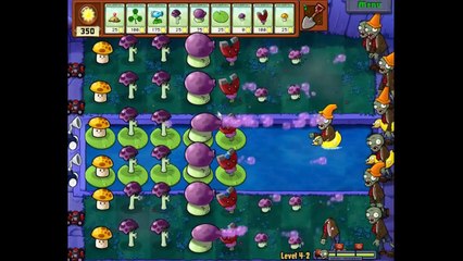 Plants vs Zombies | second walkthrough - Level 4 | Part 1/2