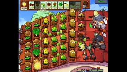 Plants vs Zombies | second walkthrough - Level 5 | Part 2/3