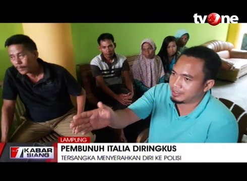 Rekan Pelaku Penembak Italia Serahkan Diri ke Polisi