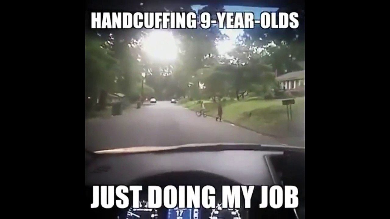 9 year old black child handcuffed for having a toy gun he put on the ground