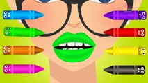 Learn Colors with Lipstick Crazy Crayons for Kids Children Toddlers - Learning Funny Baby