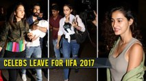 Shahid - Mira, Misha, Disha Patani, Saif With Kids Leave For NYC IIFA 2017