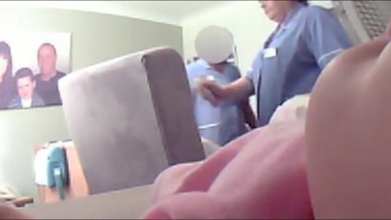 Carer filmed spraying perfume in dementia patient's mouth