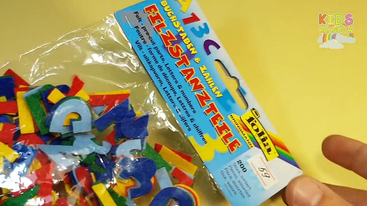 Una y una en un tiene una un en y a B C A b c d alfabeto segundo do Re mi juego Niños letras juguetes vídeo de madera abcde kidsrainbowabc youtu