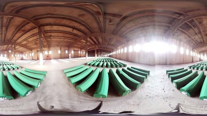 360 derece video: Srebrenitsa kurbanlarının defnedildiği Potacari mezarlığı