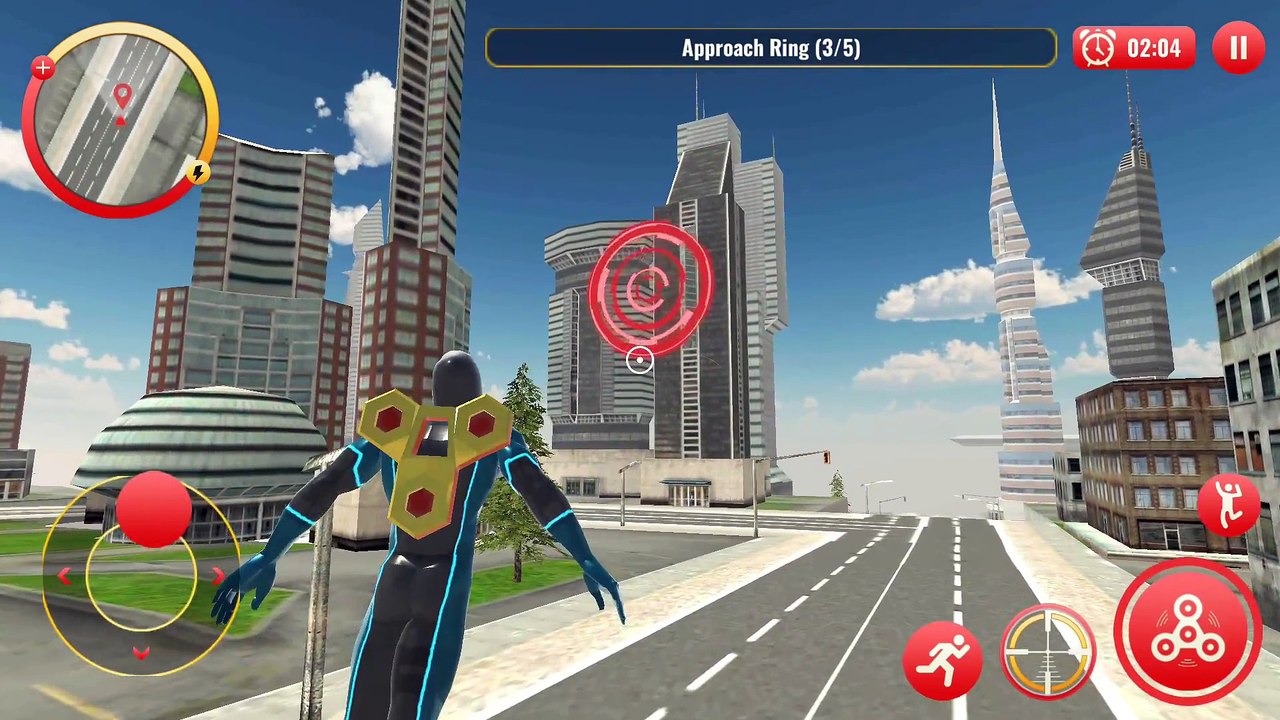 Fidget Spinner Flying Superhero Game – City Bat...