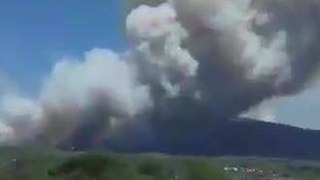 Wildfires Rage on Mount Vesuvius
