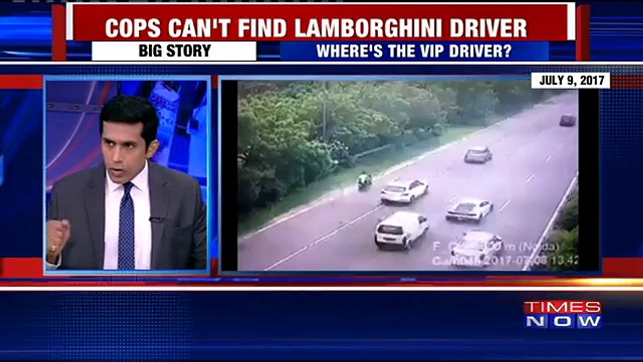 Lamborghini Driver Absconding After Accident On Highway At NCR