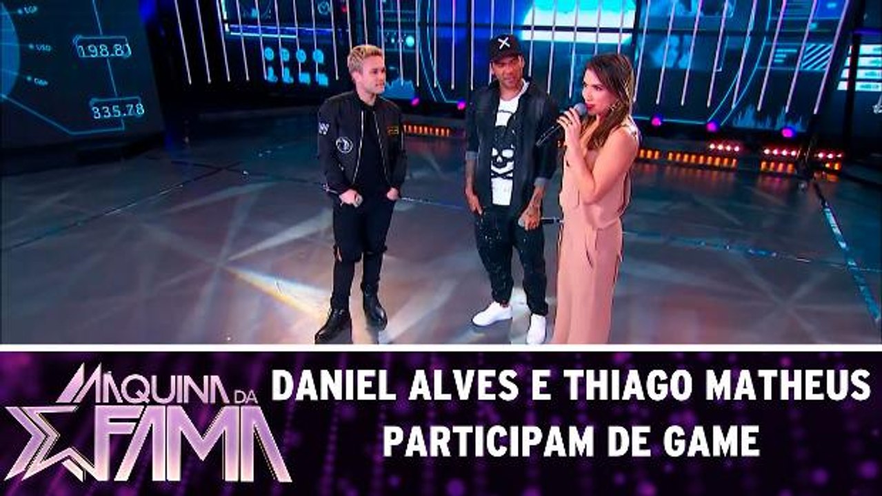 Daniel Alves e Thiago Matheus participam de game