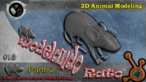 Blender Tutorial Modelagem de Animal 3D - Modelando Animal Rato 2/2