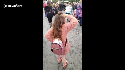 Hilarious Little Mix fan dances at concert
