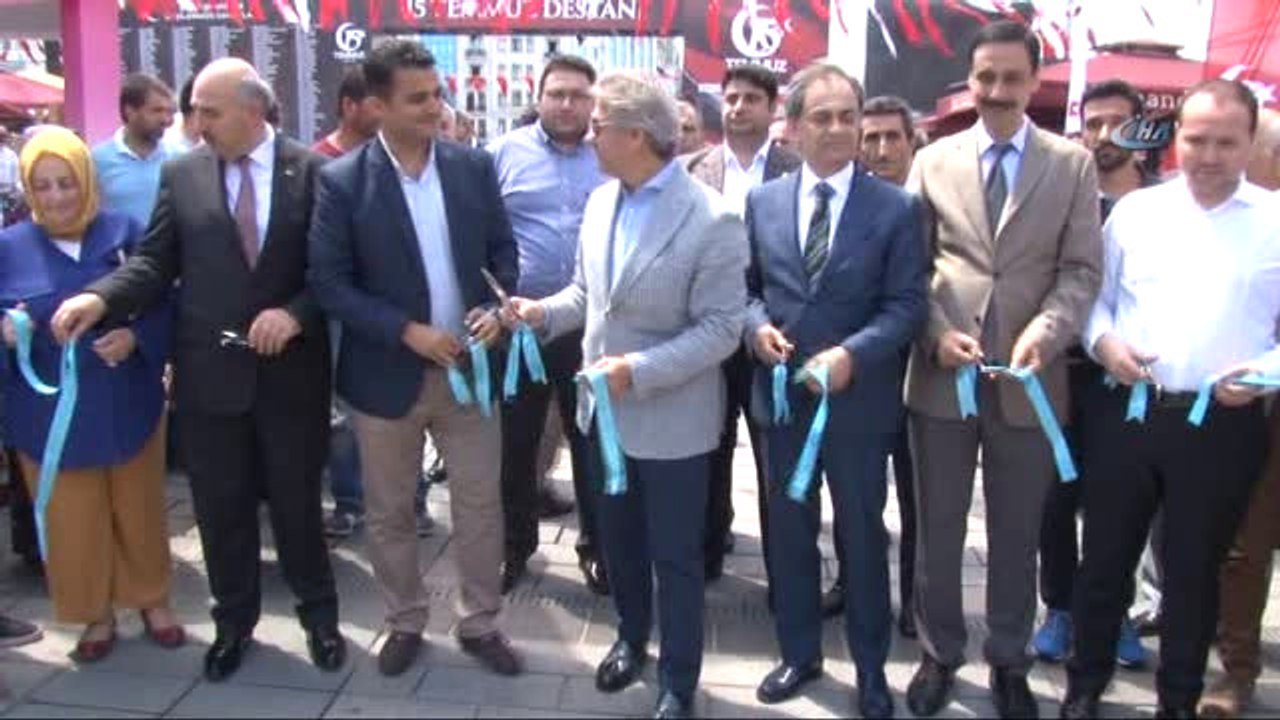 İha Objektifinden "15 Temmuz İhanet Gecesi Sergisi" Taksim Meydanı'nda Açıldı