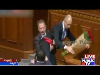 Ukraine Lawmaker Manhandles Prime Minister