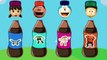Learn Colors Wrong Colors With Coca cola Doraemon, Nobita,Jaian,Shizuka,Suneo Finger Family
