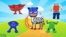 Learn Colors for Kids with Wrong Body Paw Patrol Pj Masks Funny Animals Finger Family Nursery Rhyme