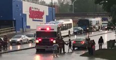 Vehicles Abandoned as Severe Flooding Hits Saskatoon Streets