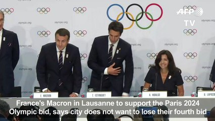 Olympics: Paris doesn't want another losing bid - Macron