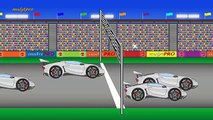 Video Niños para caricaturas sobre los coches de carreras de coches ambulancia dibujos animados