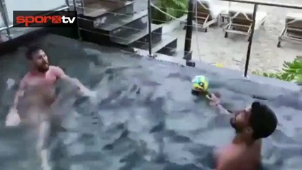 Messi ve Suarez tatilin tadını çıkarıyor
