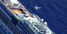 Italian Coastguard Evacuates Sick Member of Crew from Cruise Ship