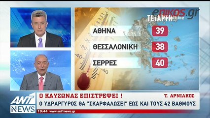 Eπιστρέφει ο καύσωνας - Η πρόγνωση του Τάσου Αρνιακού
