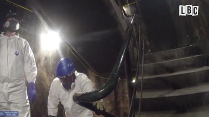Watch: Recovery Officers Climb Grenfell Tower Stairs