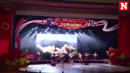 Télécharger la video: North Korean leader Kim Jong-un hosts banquet for ICBM developers