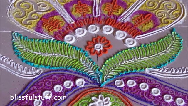 Beautiful free hand rangoli / Creative rangoli design Poonam Borkar rangoli designs