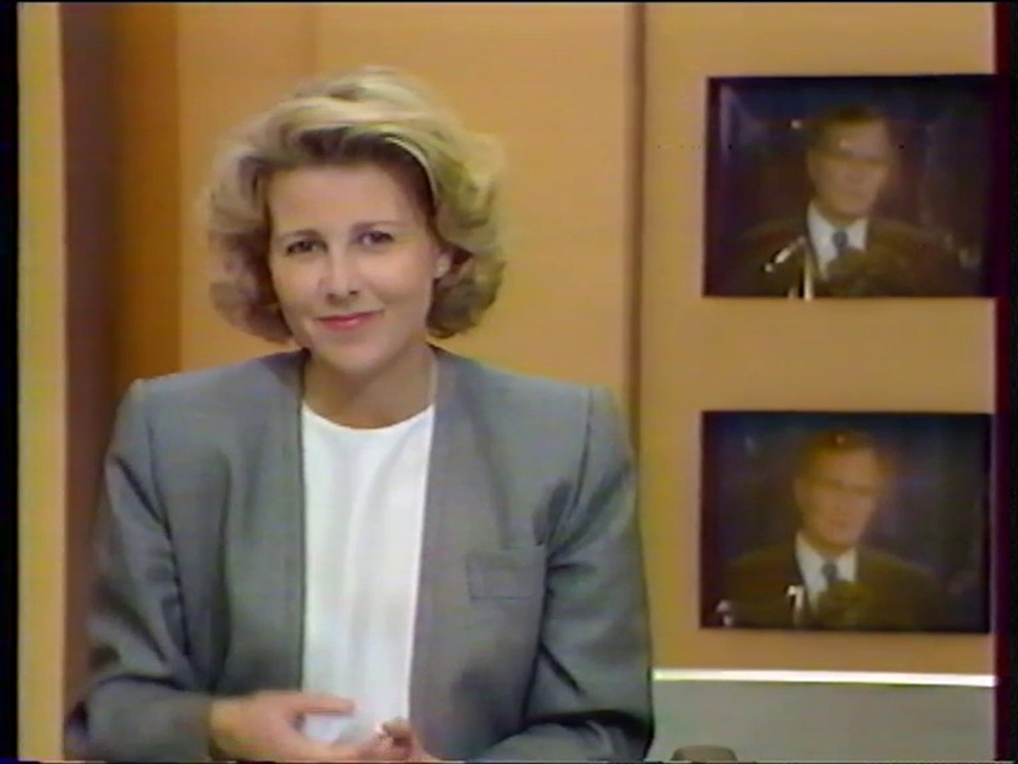 Antenne 2 9 Janvier 1991 Fin Flash Infos Claire Chazal Teaser Pubs Speakerin Olivier Minne Video Dailymotion