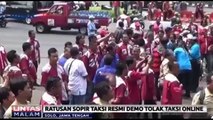 Ratusan Pengemudi Taksi Demo Tolak Taksi Online di Halaman Balaikota Solo