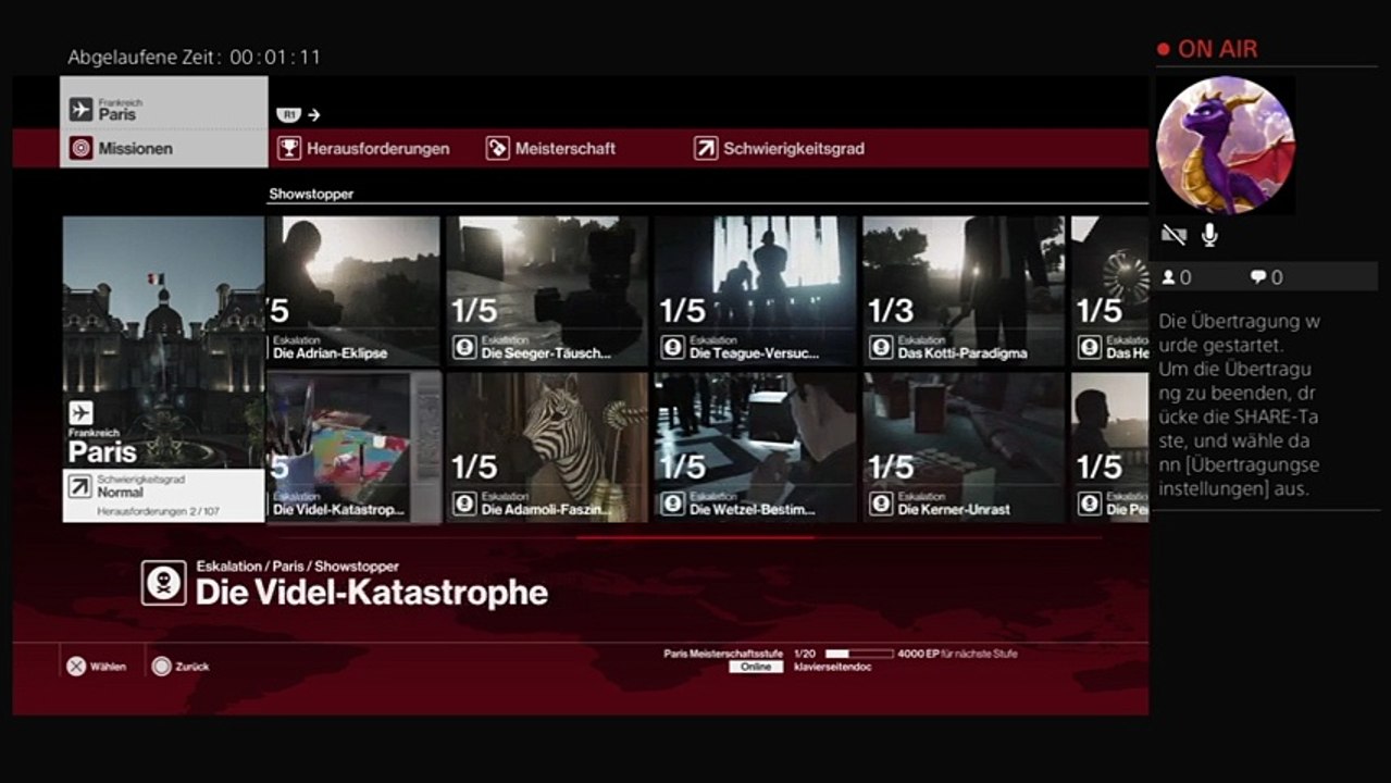 Livestream Hitman Paris deutsch