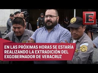 Así podría ser el traslado de Javier Duarte a México procedente de Guatemala