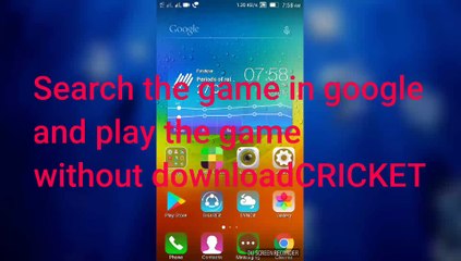 Play Cricket in Google chrome with doodle