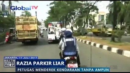 Dishub Jakbar Gelar Razia Parkir Liar di Kalideres