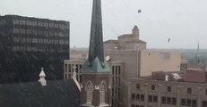 Roof Shingles Fly During Dayton Wind Storm