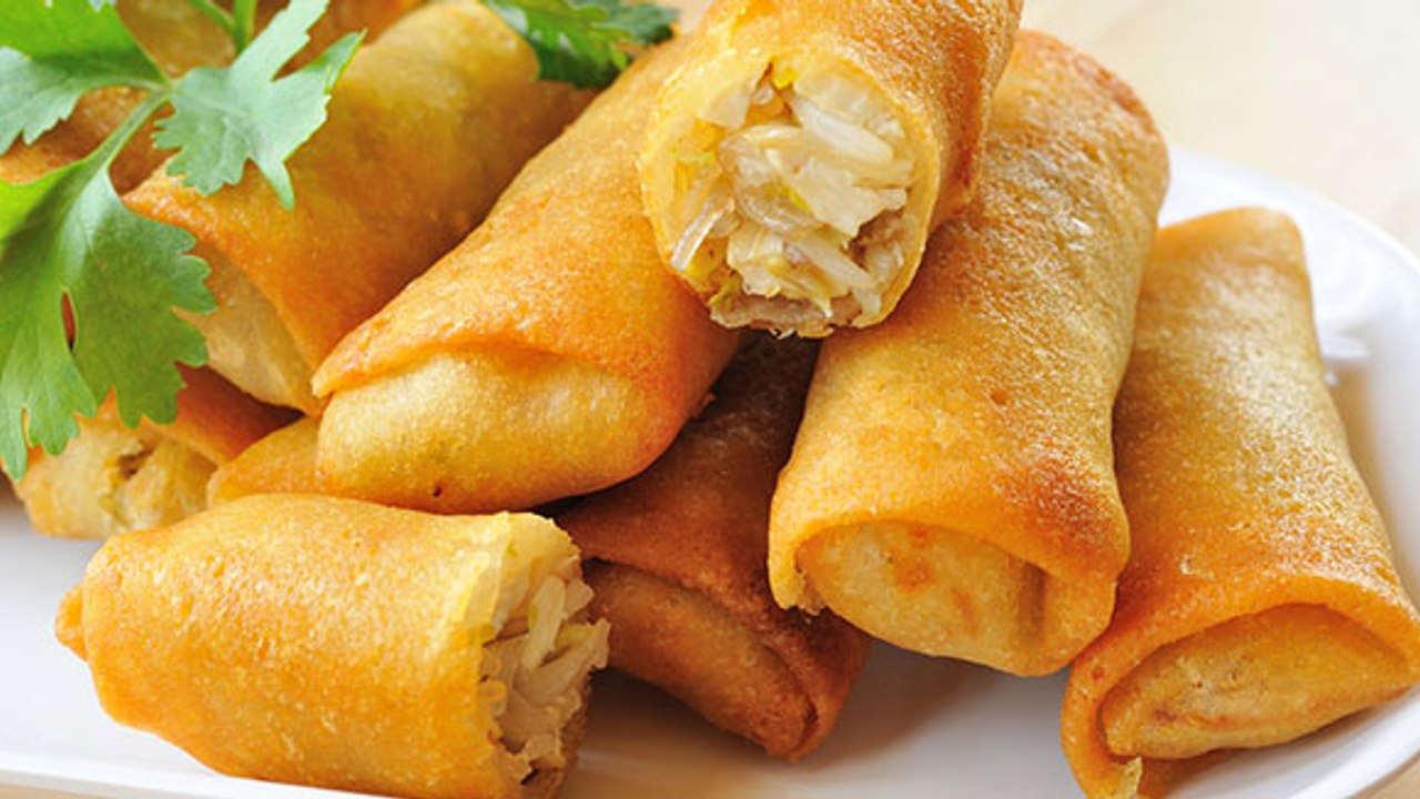 Chicken Spring Rolls | Chinese Spring Rolls with Chicken Recipe