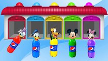 Learn Colors With Mickey Mouse Pepsi Bottles Funny Videos - Learn Colors For Kids Children Toddlers