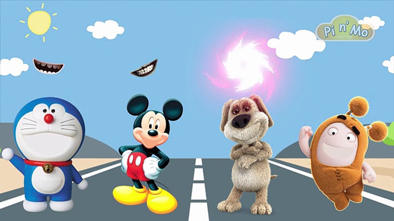 Wrong Mouth Doraemon Mickey Mouse Talking Ben Oddbods Finger Family Nursery Rhymes Song
