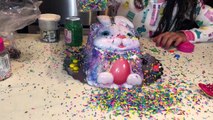 Messy Chocolate Cake In Face Easter Candy Challenge! Family Fun Video HZHtube Kids Fun