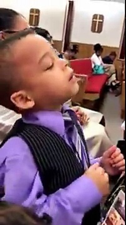 LITTLE Boy PURE PRAISE Break WORSHIP!_Future Choir Director, Deacon, Minister, Preacher, Bishop.