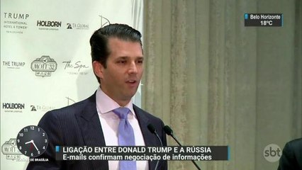 Filho do presidente Donald Trump divulga e-mails trocados com russos
