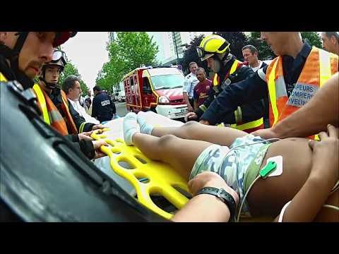 Avec les pompiers de Mantes-la-Jolie