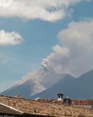 Smoke and Ash From Volcano Soar Into Sky