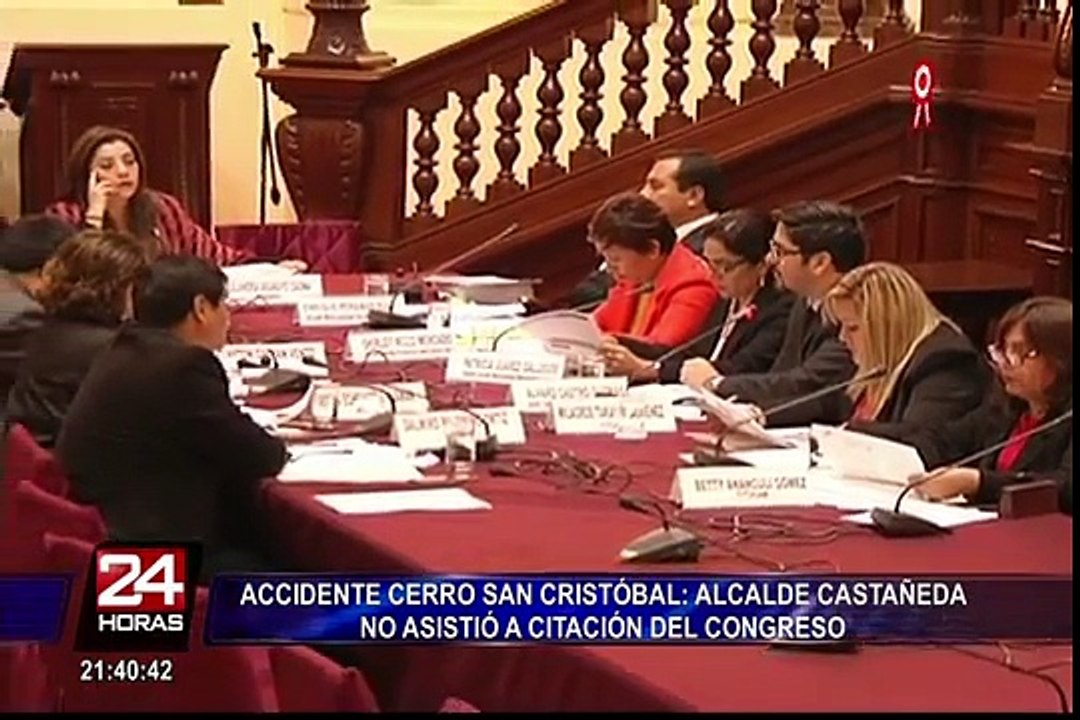 Cerro San Cristóbal: Luis Castañeda fue citado al Congreso pero no asistió