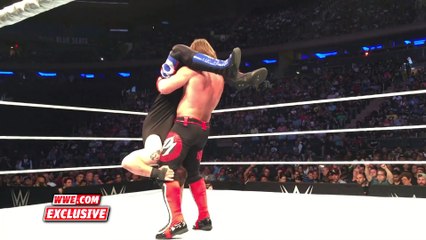 Alternate angles of AJ winning the U.S. Title from Owens at MSG