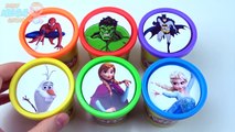 Argile les couleurs tasses Anglais gelé dans Apprendre jouer homme araignée empilage jouets Doh elsa joker