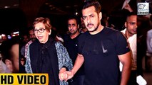 Salman Khan Protects Mommy Helen From Fans While Leaving For IIFA 2017