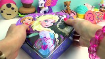 Queen Elsa Disney Frozen Princess Anna Valentines Day Heart Tin Toy Surprises Opening MLP