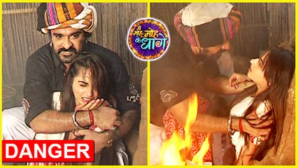 Aru Stuck In FIRE  Mukhi SAVES Her Life  Yeh Moh Moh Ke Dhaagey